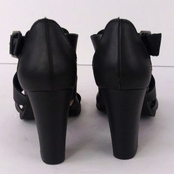 Report Rebecka black chunky heels women's size 8.5 - Picture 6 of 8